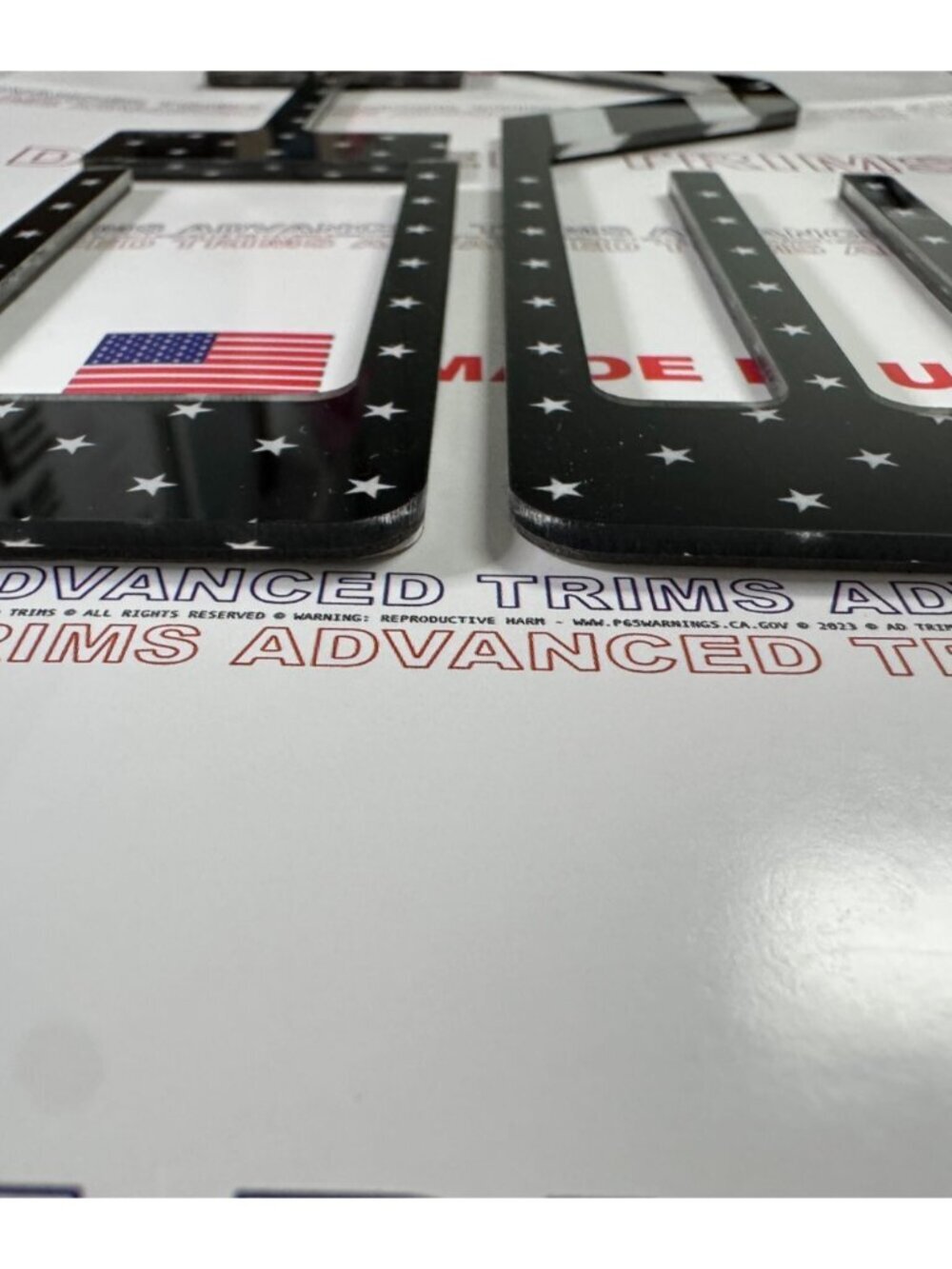 3D US BLACKENED FLAG RAISED TAILGATE LETTERS FOR 2021 2022 COLORADO - Picture 2 of 2